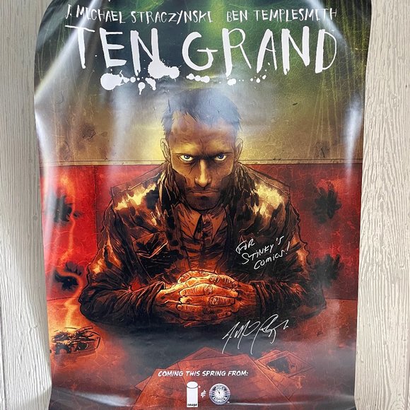 Ten Grand Image Comics 24x36 Poster Signed by J. Michael Straczynski Autographed - Picture 7 of 10